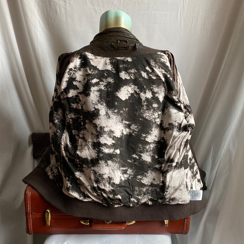 Genuine leather Olive green jacket - Picture 14 of 16